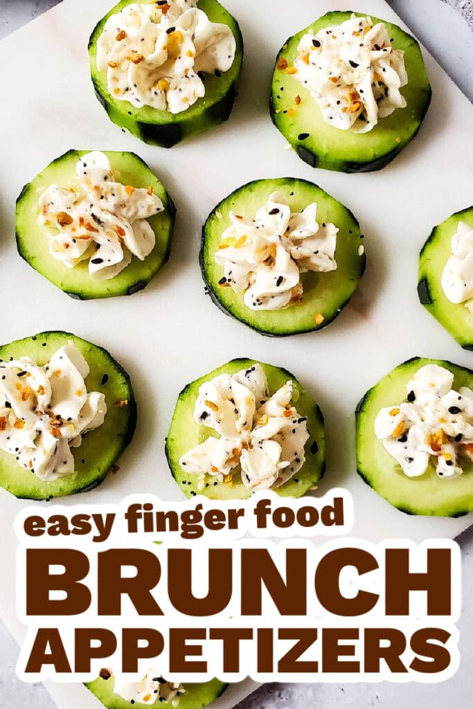 brunch appetizers - Bagel Cucumber Bites copy