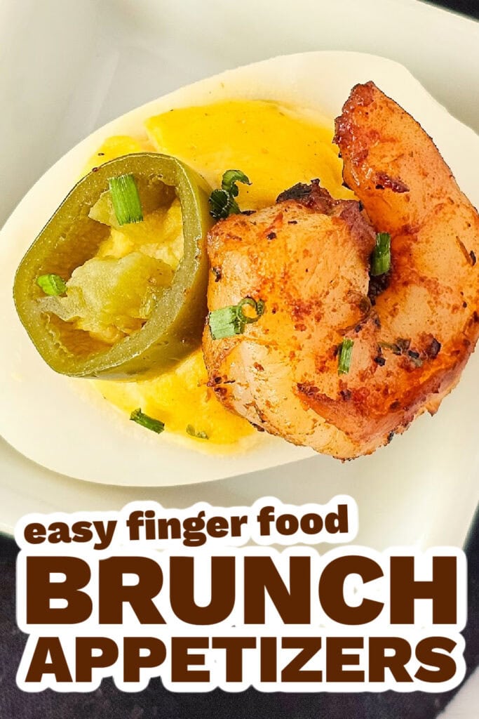brunch appetizers -Cajun Deviled Eggs with Shrimp