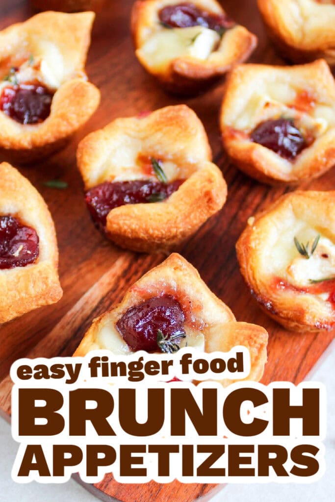 brunch appetizers -Cranberry Brie Bites copy