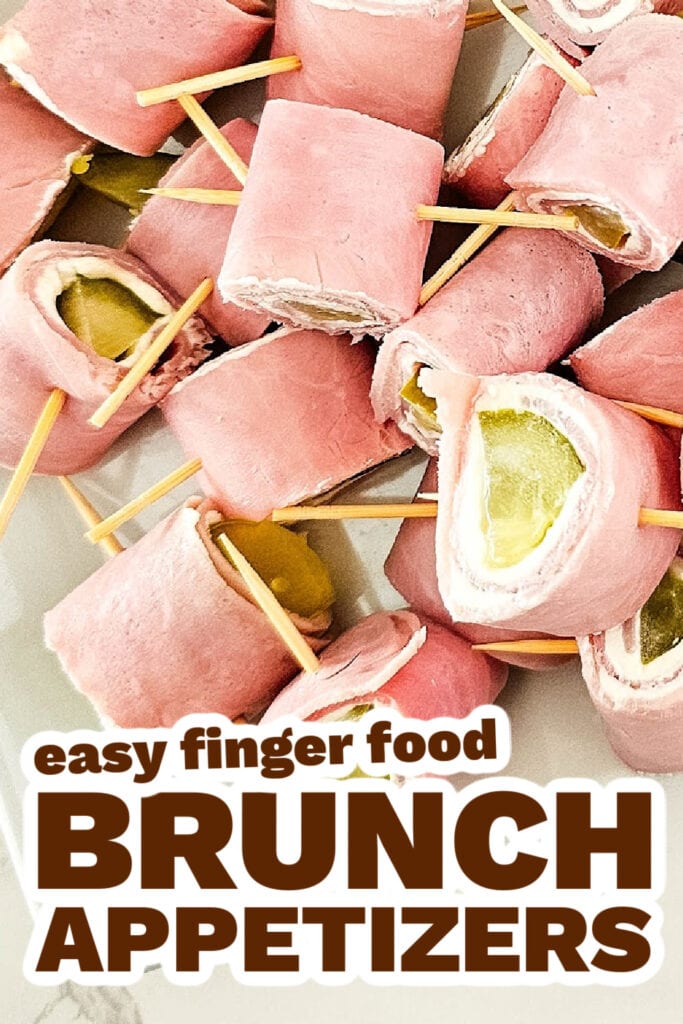 brunch appetizers - Pickle Ham Rolls copy