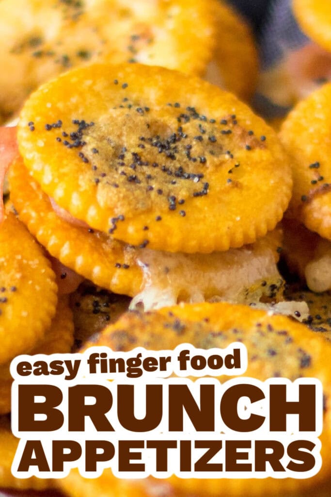 brunch appetizers - Ritz Ham Sandwiches copy