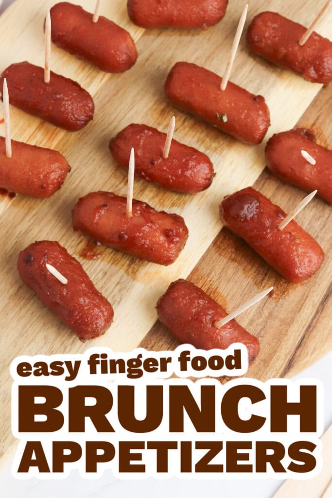 brunch appetizers - cranberry cocktail sausage copy