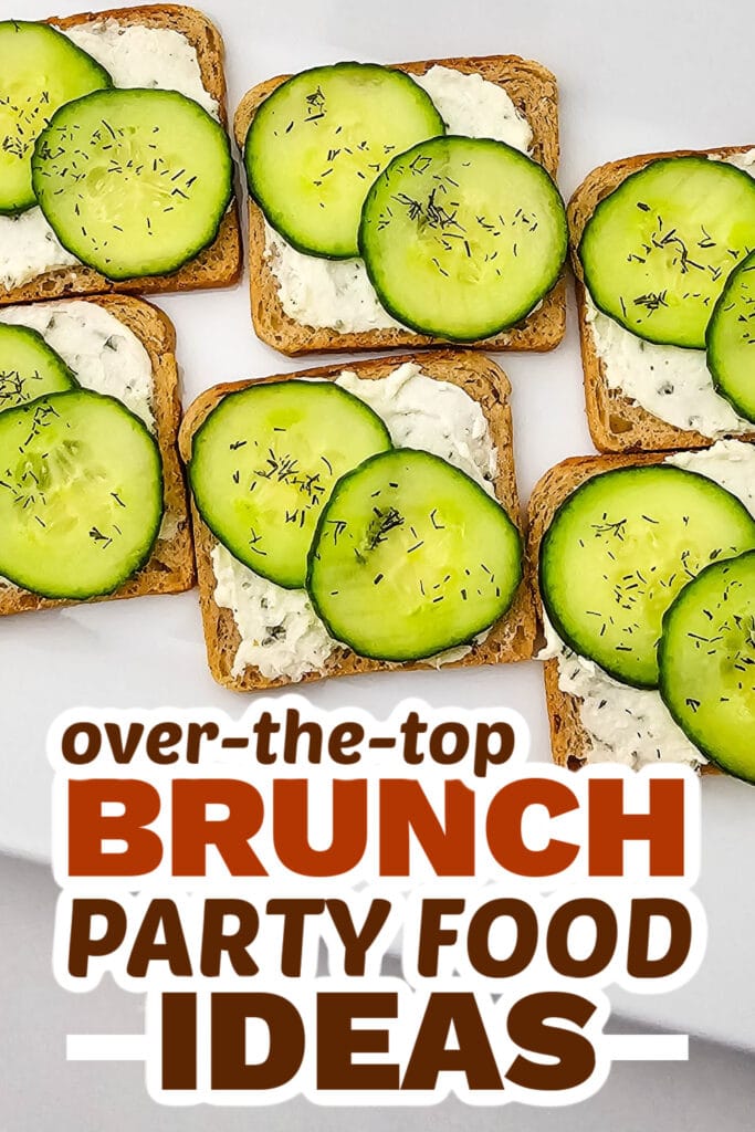 brunch party food ideas - Fresh Cucumber Sandwiches
