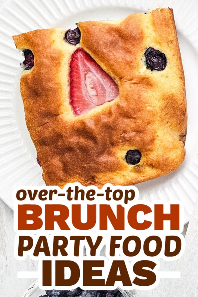 brunch party food ideas - Sheet Pan Berry Pancakes