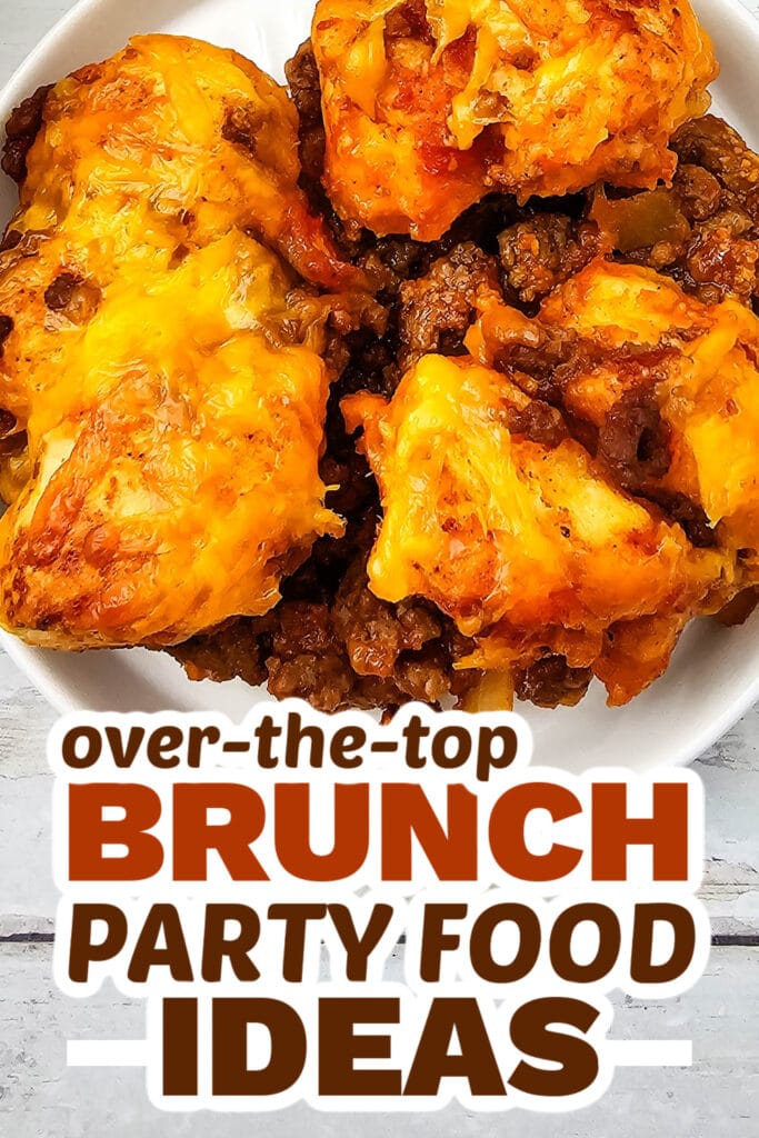brunch party food ideas - Sloppy Joe Biscuit Casserole copy