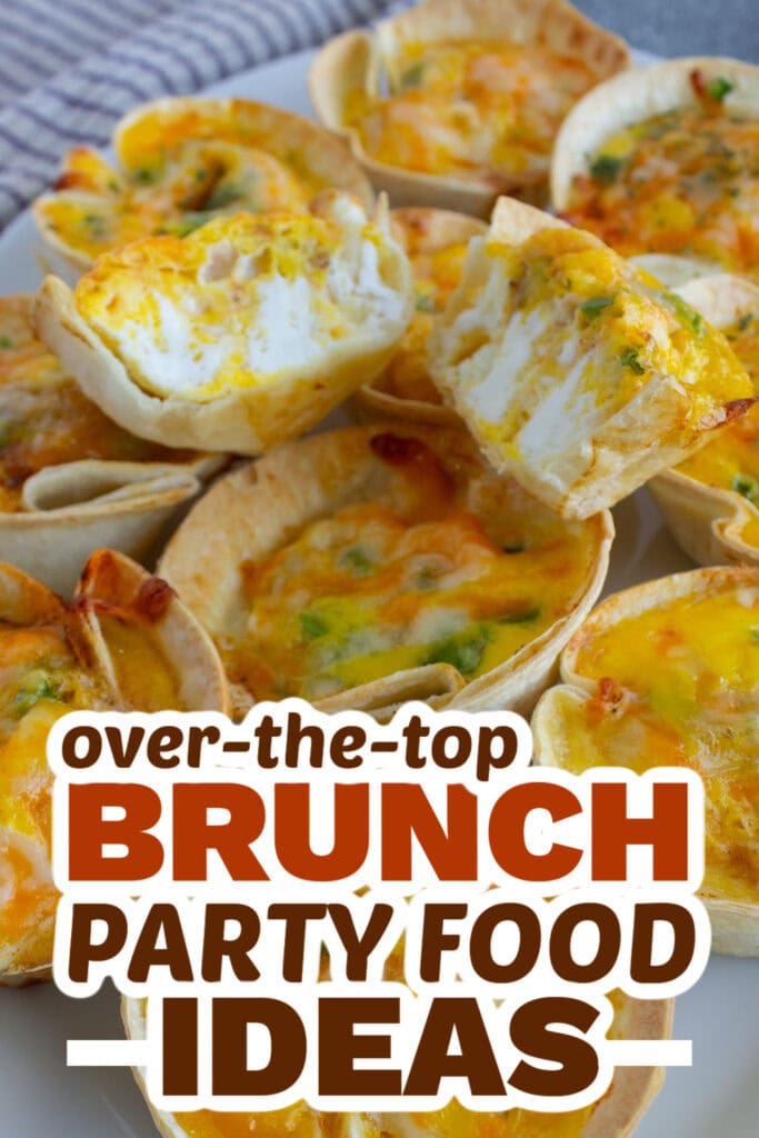 brunch party food ideas - Three Cheese Mini Quiches