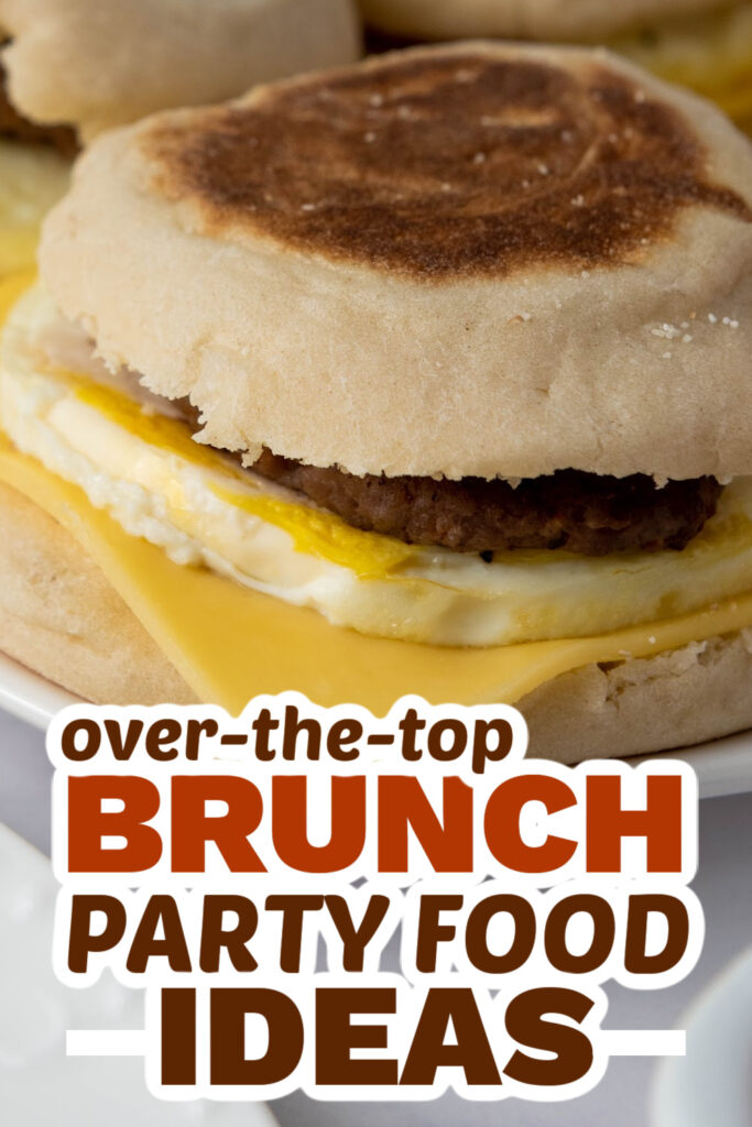 brunch party food ideas - freezer sandwiches