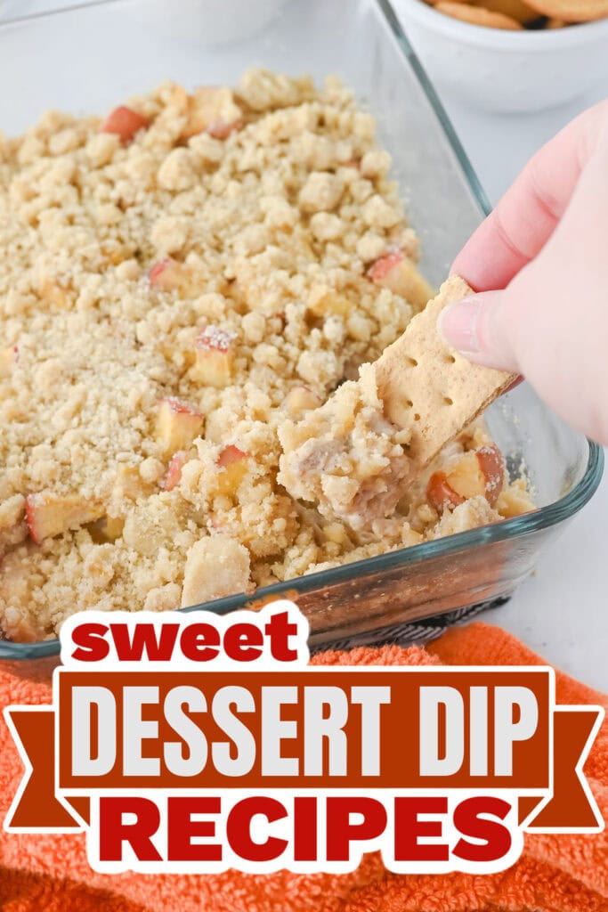 dessert dips - Baked Apple Pie Dip with Streusel Topping