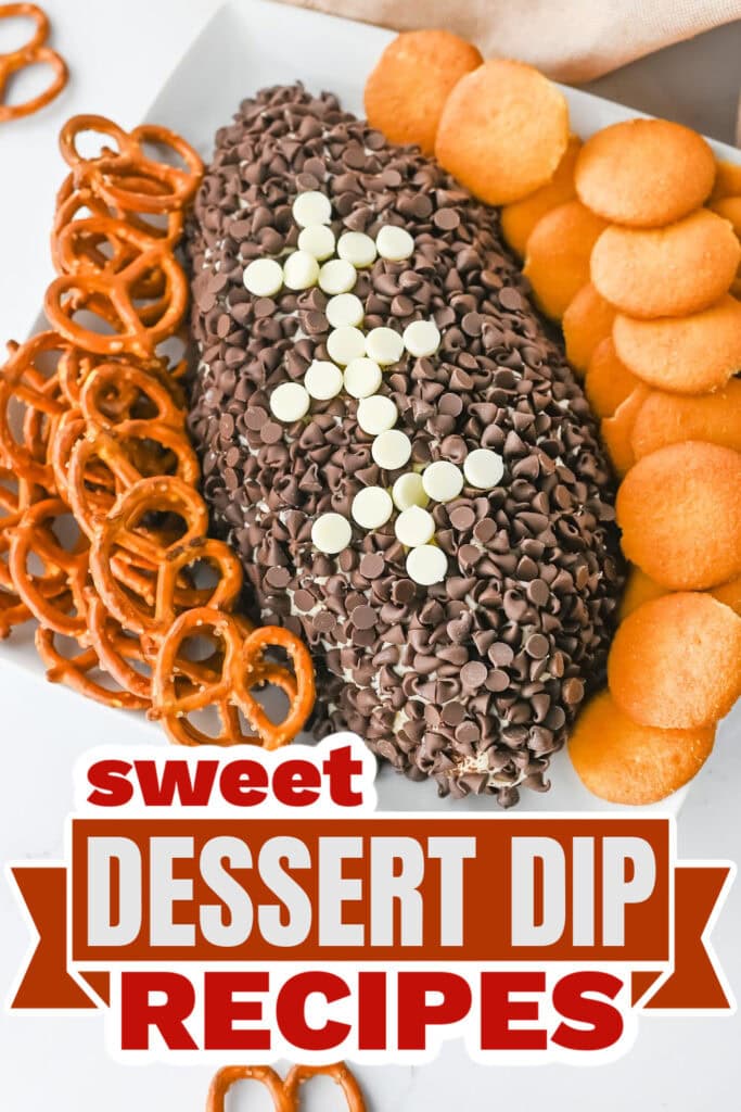dessert dips - Football Cheeseball Dip copy