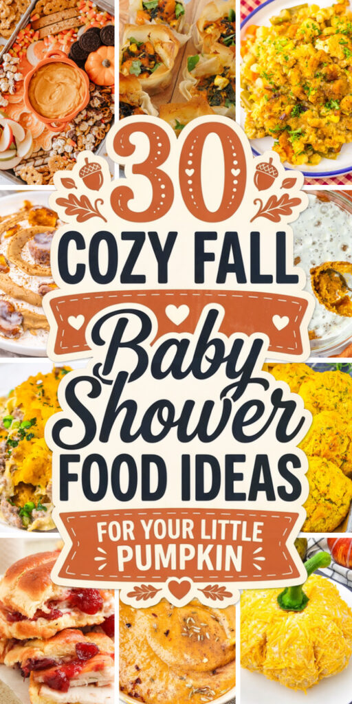 fall baby shower food ideas