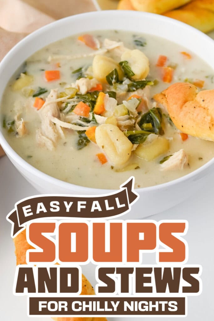 fall soups and stews - Crockpot Chicken Gnocchi Soup copy