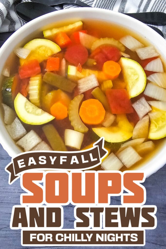 fall soups and stews -Crockpot Vegetable Soup copy