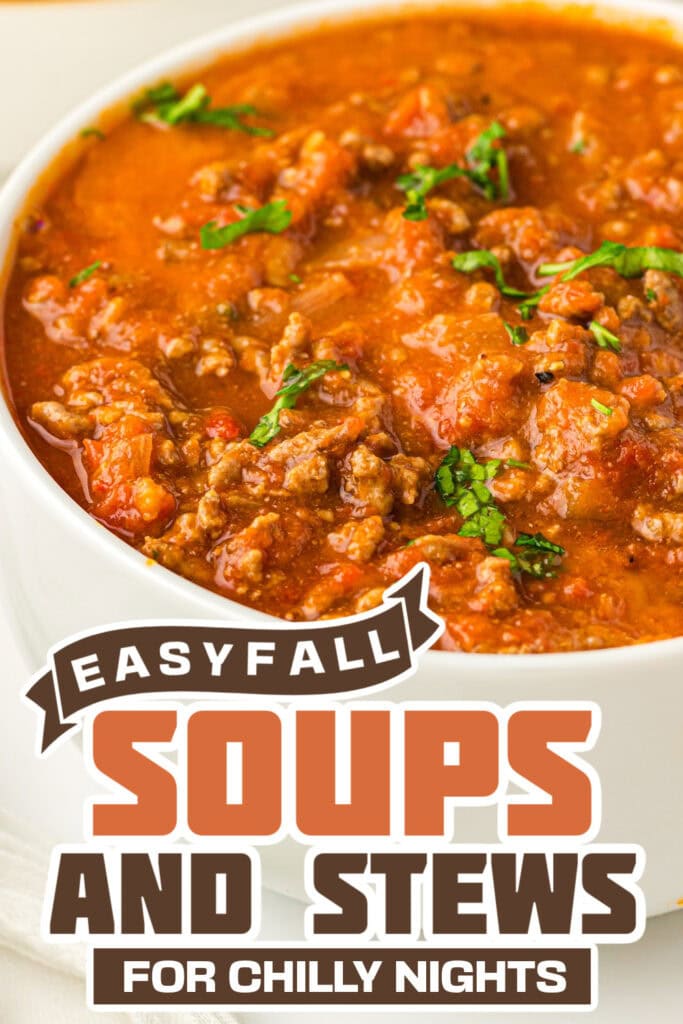 fall soups and stews - Ground Beef Pumpkin Chili