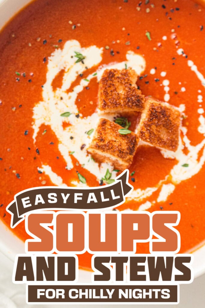fall soups and stews - Simple Pantry Tomato Soup with Garlic and Onion