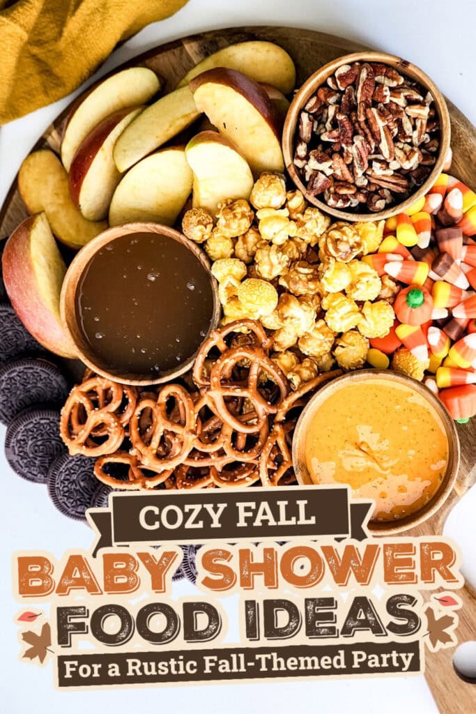 fall themed baby shower food ideas -Autumn Charcuterie Board copy