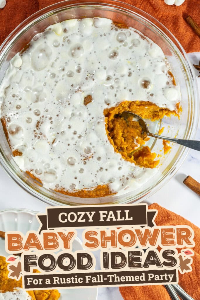 fall themed baby shower food ideas -Sweet Potato Casserole copy