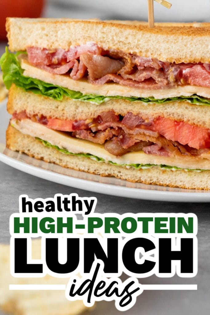 high protein lunch ideas - Homestyle Chicken & Bacon Club Sandwich copy
