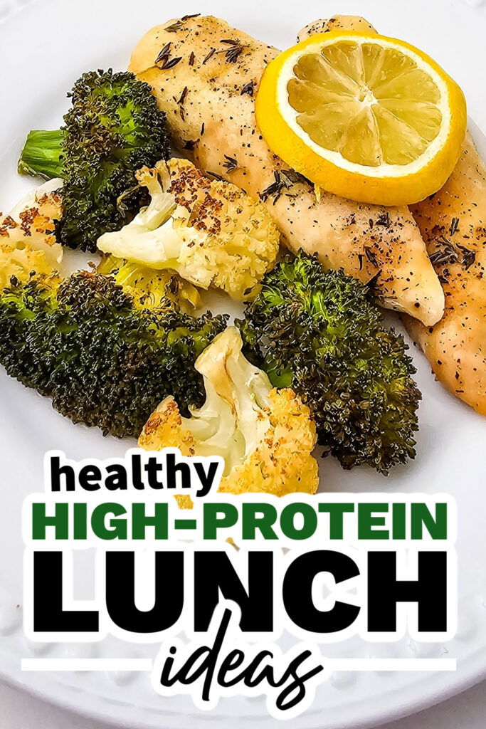 high protein lunch ideas - Sheet Pan Lemon Chicken and Veggies