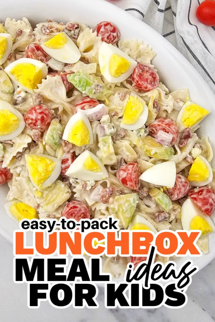 kids lunchbox meal ideas - Cobb Pasta Salad copy