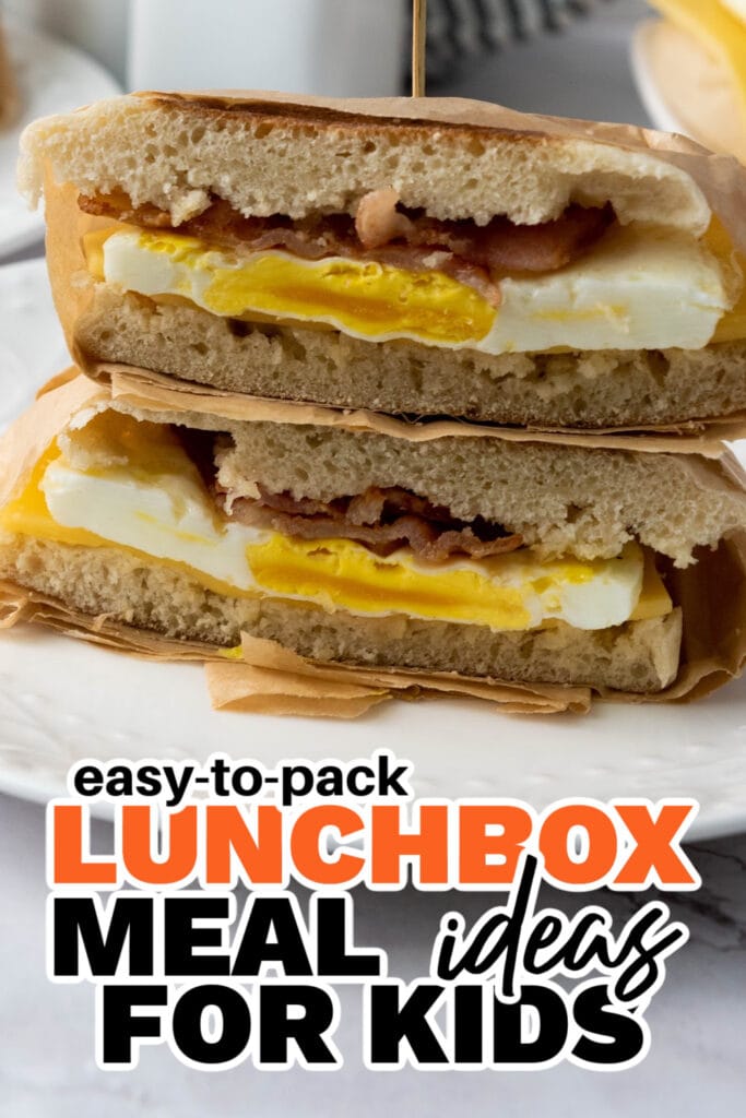 kids lunchbox meal ideas - Freezer-Friendly Bacon and Sausage Sandwiches copy