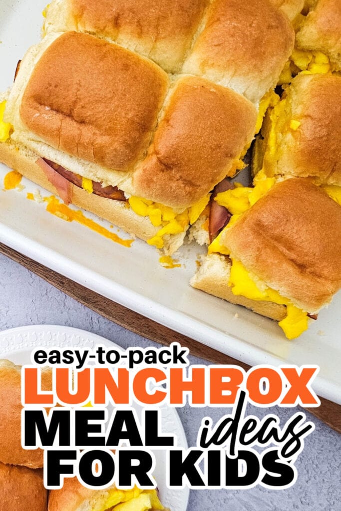 kids lunchbox meal ideas - Ham and Cheese Breakfast Sliders copy