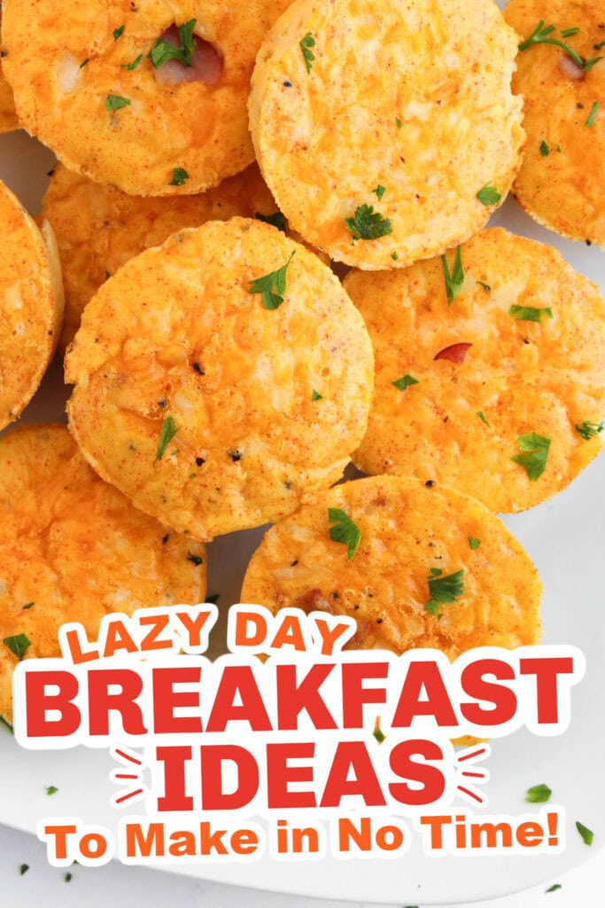 lazy day breakfast ideas - Classic Ham & Cheese Egg Bites copy
