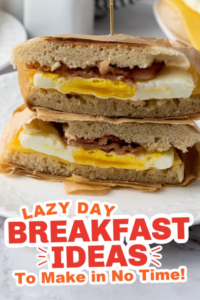 lazy day breakfast ideas - Freezer-Friendly Bacon and Sausage Breakfast Sandwiches copy