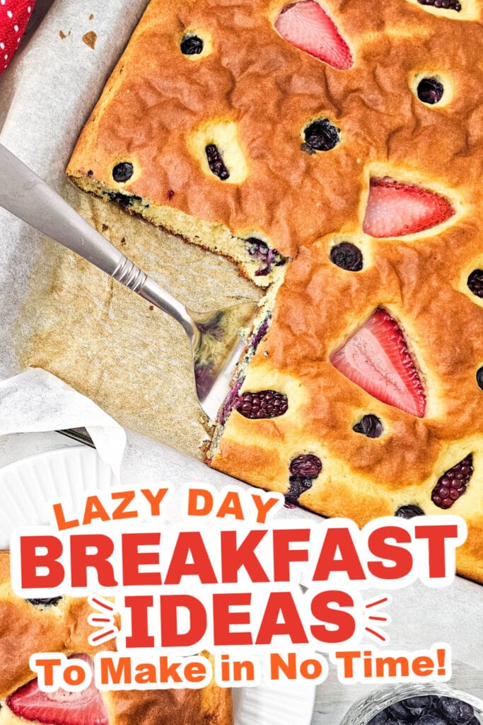lazy day breakfast ideas - Sheet Pan Berry Pancakes copy