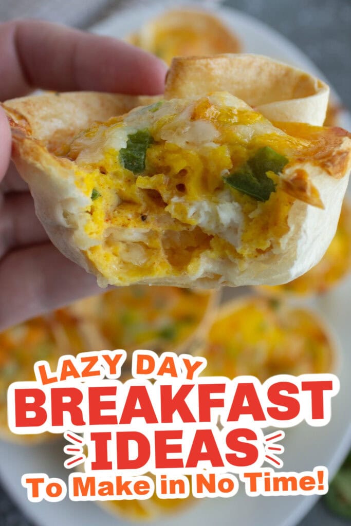 lazy day breakfast ideas - Three Cheese Mini Quiche copy