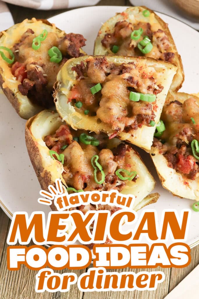 mexican food recipes- Crispy Potato Skin Tacos