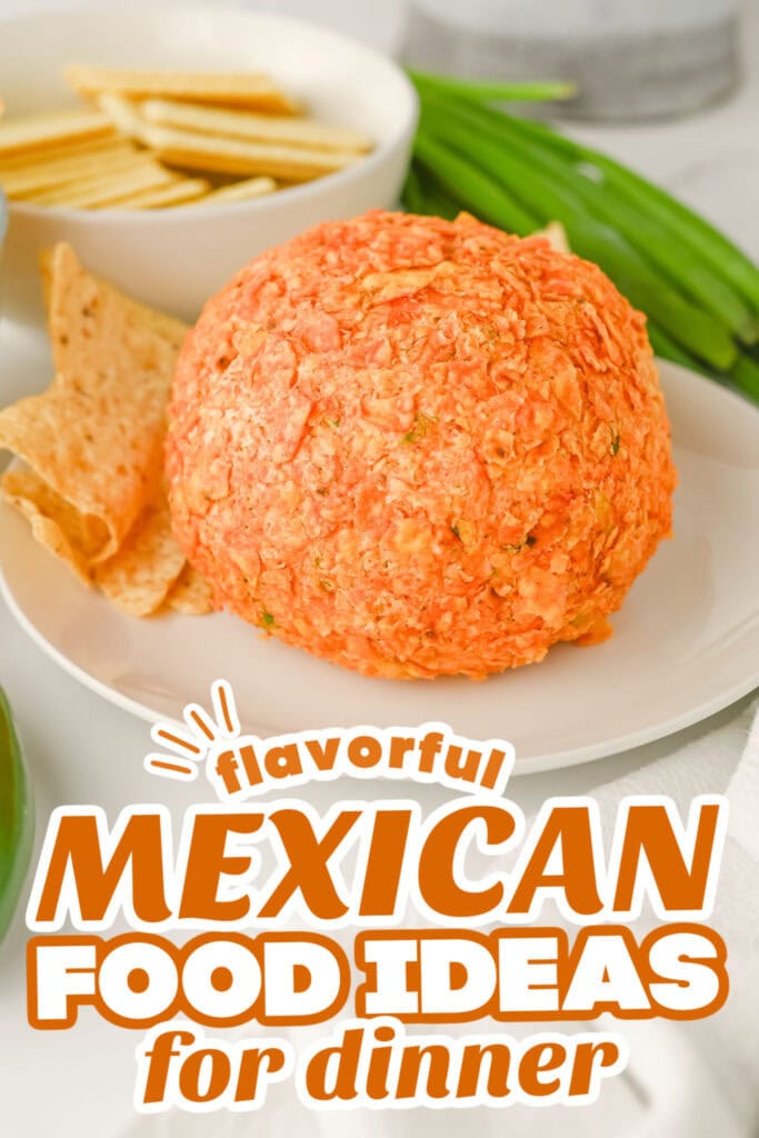 mexican food recipes- Taco Cheeseball with Doritos Crunch