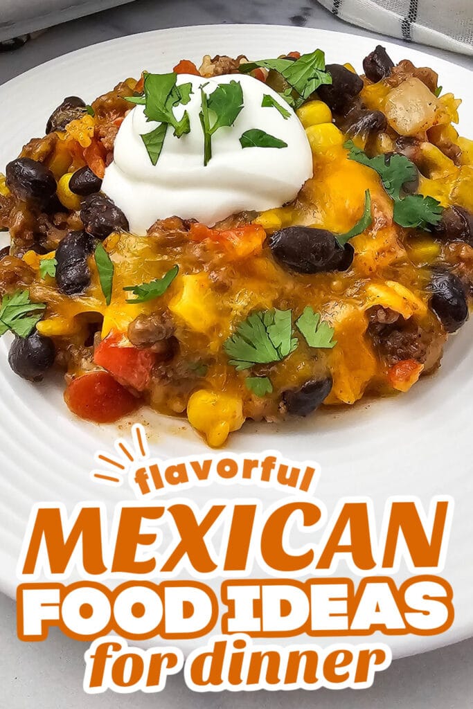 mexican food recipes- Taco Rice Casserole