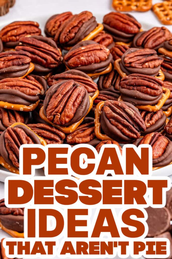 pecan dessert ideas - Crunchy Pecan Rolo Pretzels
