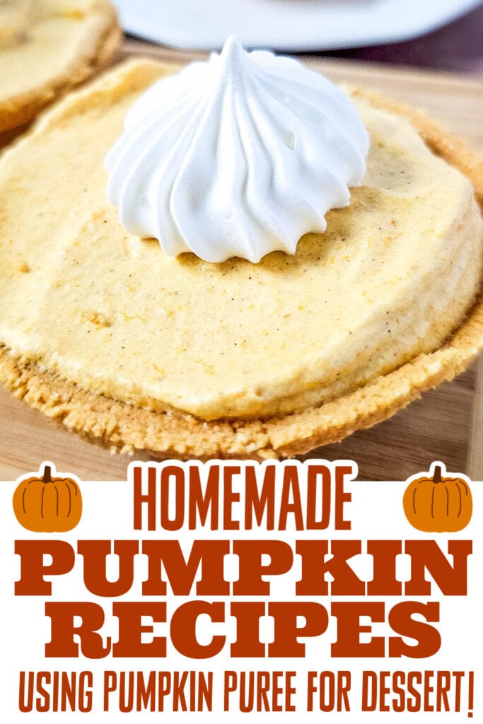 pumpkin recipes using pumpkin puree - Mini Pumpkin Marshmallow Pies copy