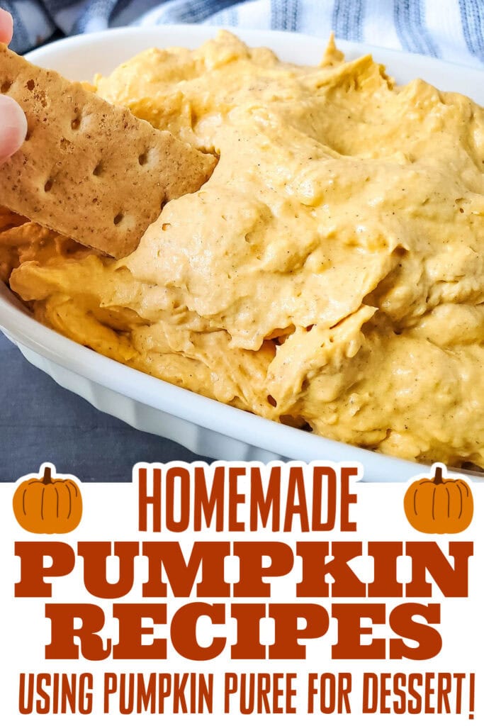 pumpkin recipes using pumpkin puree - Pumpkin Dip copy