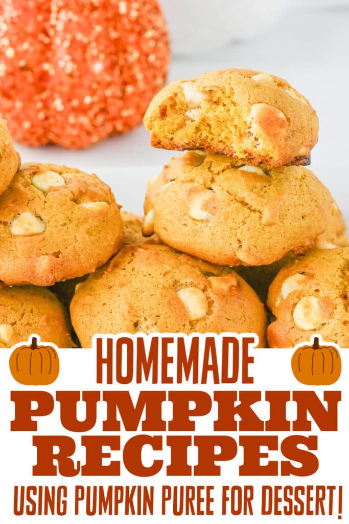 pumpkin recipes using pumpkin puree - Pumpkin White Chocolate Chip Cookies copy