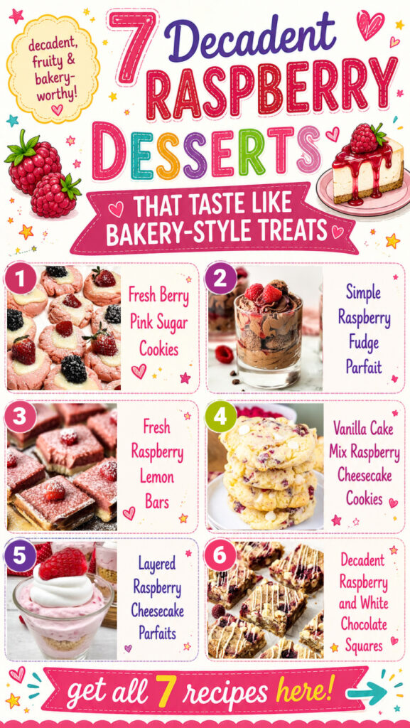 raspberry dessert recipes