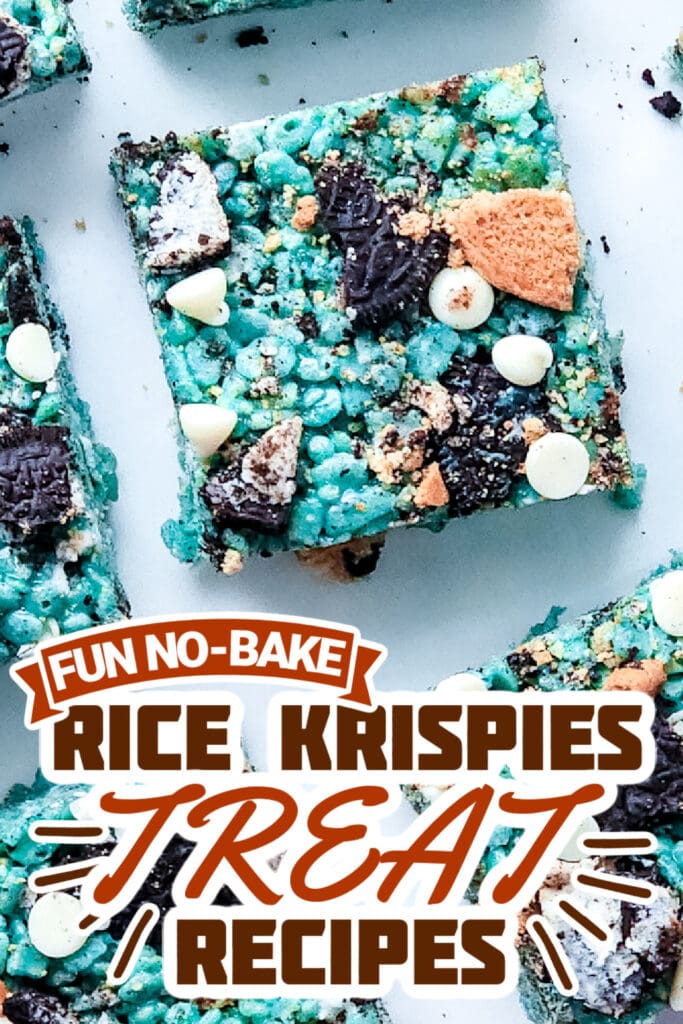 rice krispie treat recipes -Cookie Monster Rice Krispies