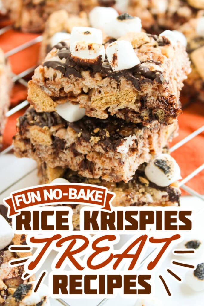 rice krispie treat recipes - S’mores Rice Krispie Bars