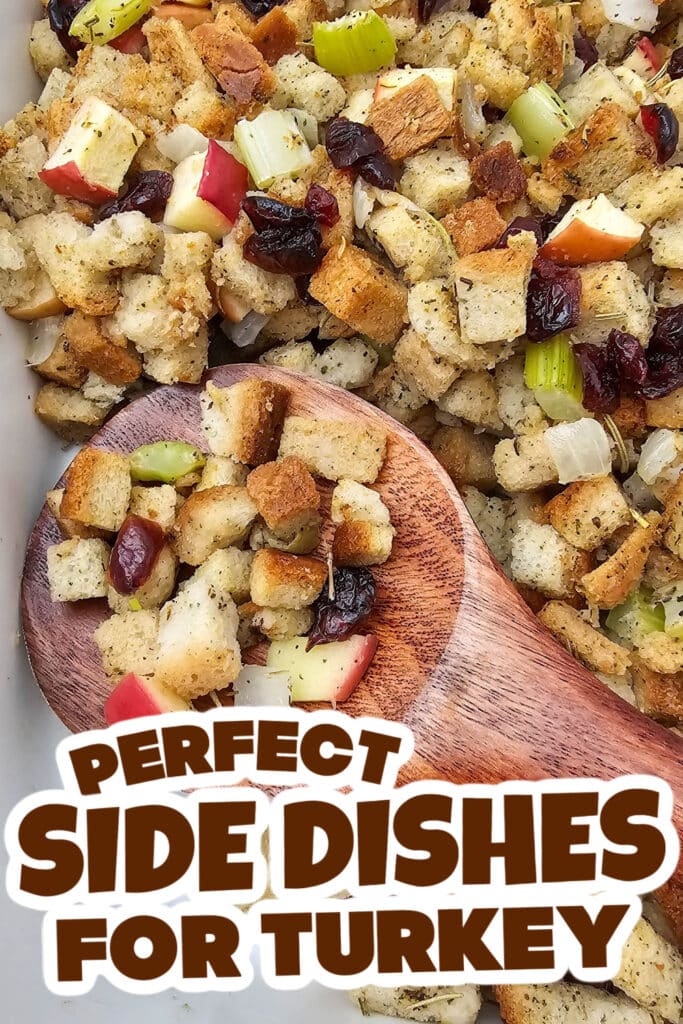 side dishes for turkey - Apple Cranberry Stuffing copy