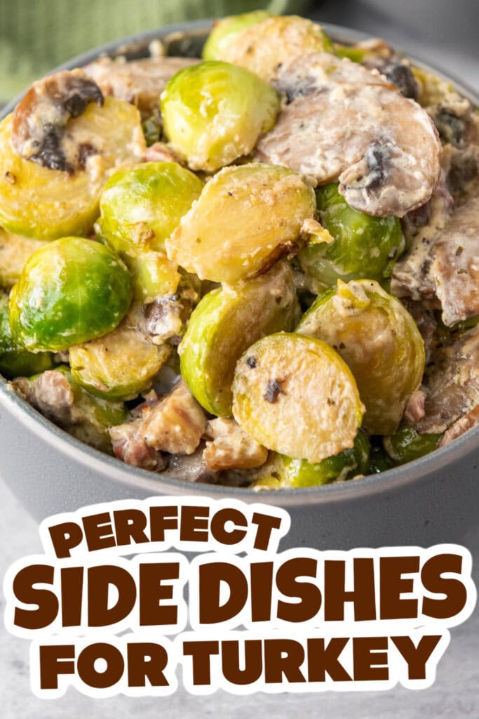 side dishes for turkey - Creamy Brussels Sprouts copy