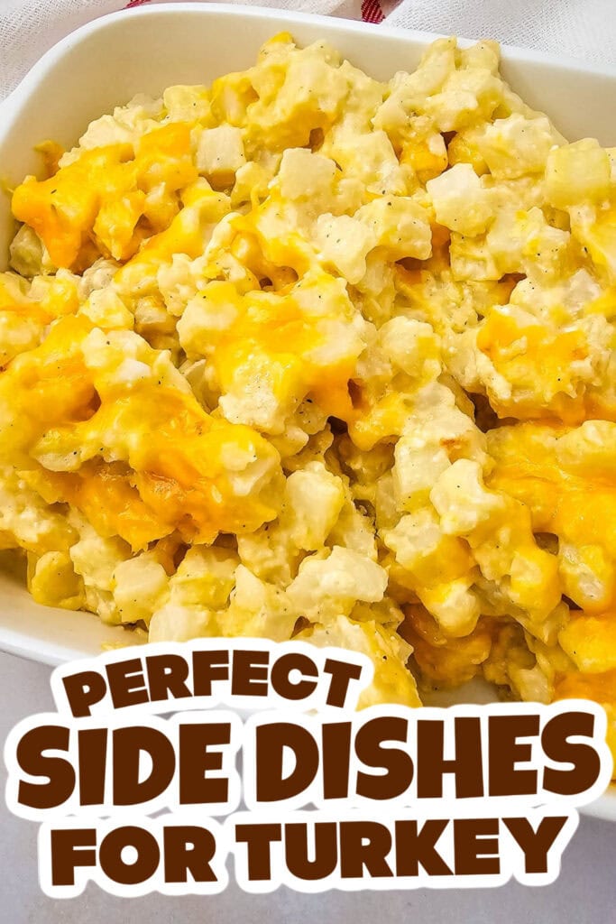 side dishes for turkey - Crockpot Creamy and Cheesy Potatoes copy