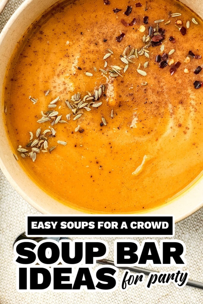 soup bar ideas - Sweet Potato and Carrot Soup copy