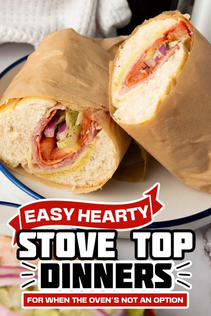 stove top dinners -Classic Italian Hoagie Sandwich