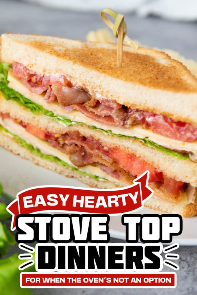 stove top dinners -Homestyle Chicken & Bacon Club Sandwich