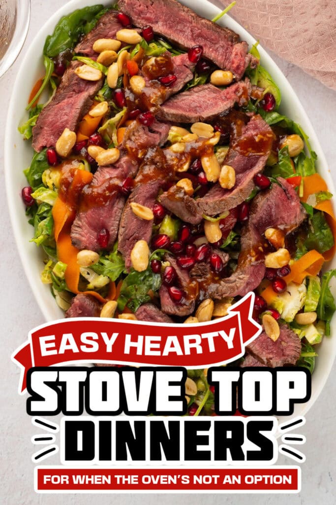 stove top dinners -One-Pan Winter Salad with Steak