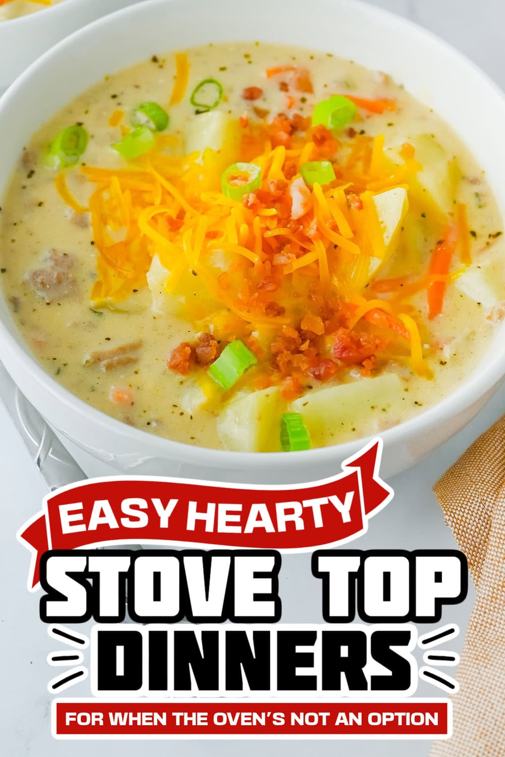 stove top dinners - One-Pot Cheeseburger Soup
