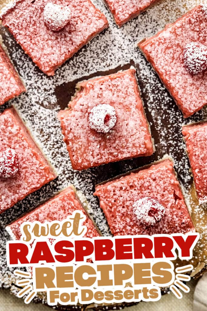 sweet raspberry recipes - Fresh Raspberry Lemon Bars with Shortbread Crust