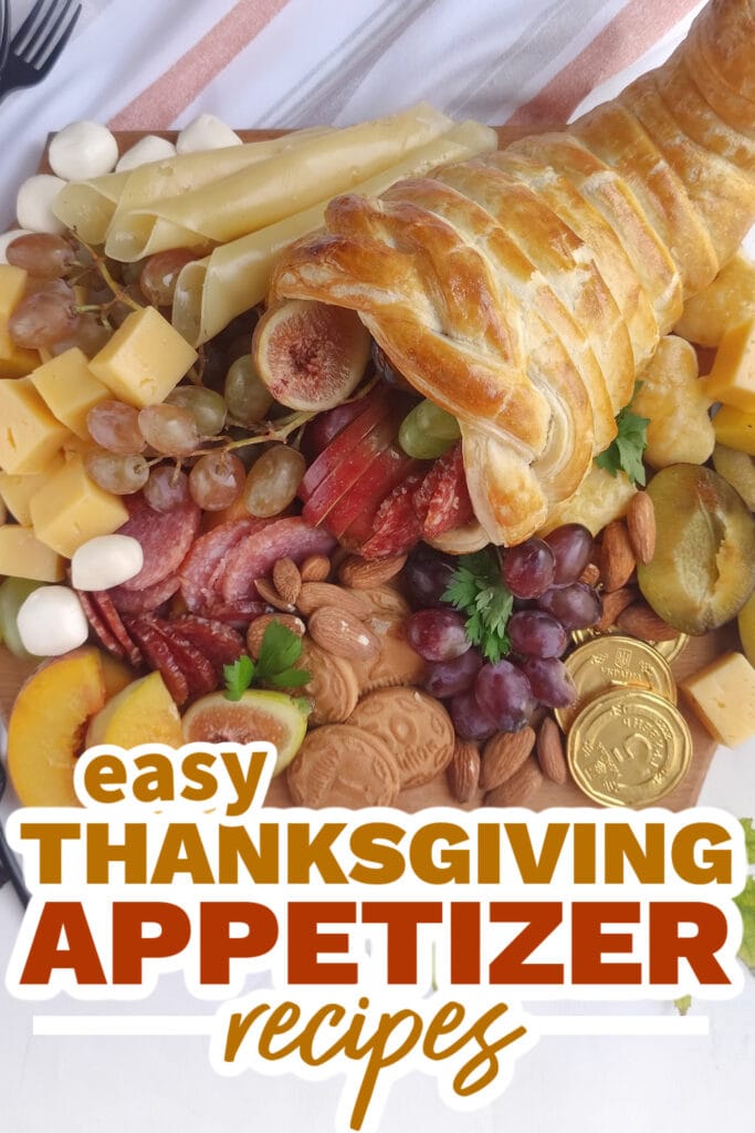 thanksgiving appetizer recipes - Cornucopia Charcuterie Board