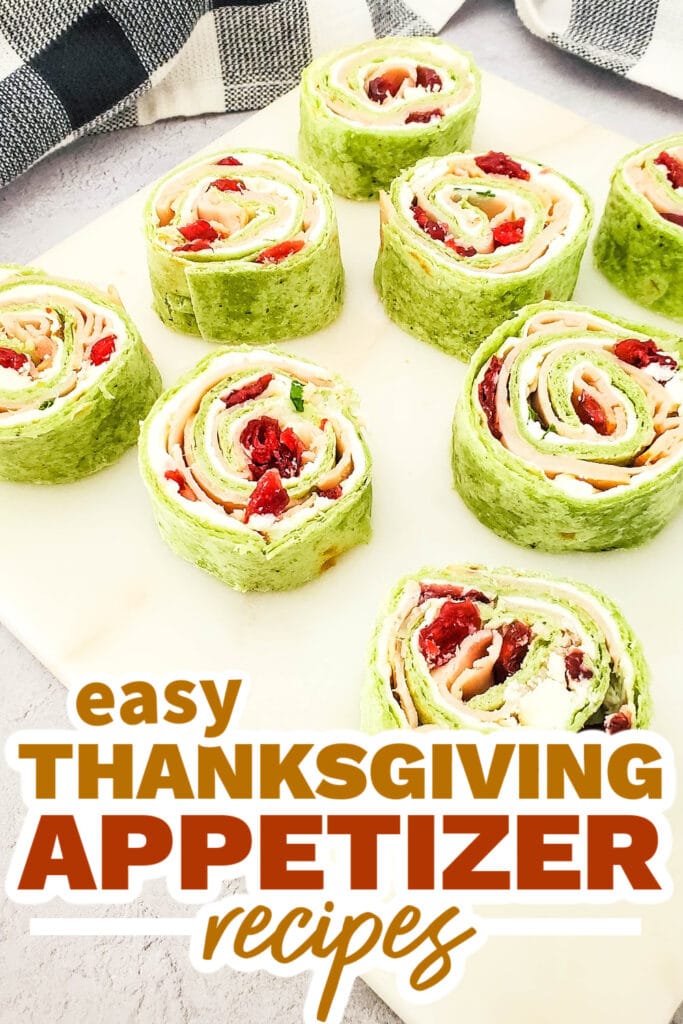 thanksgiving appetizer recipes - Cranberry Turkey Pinwheels